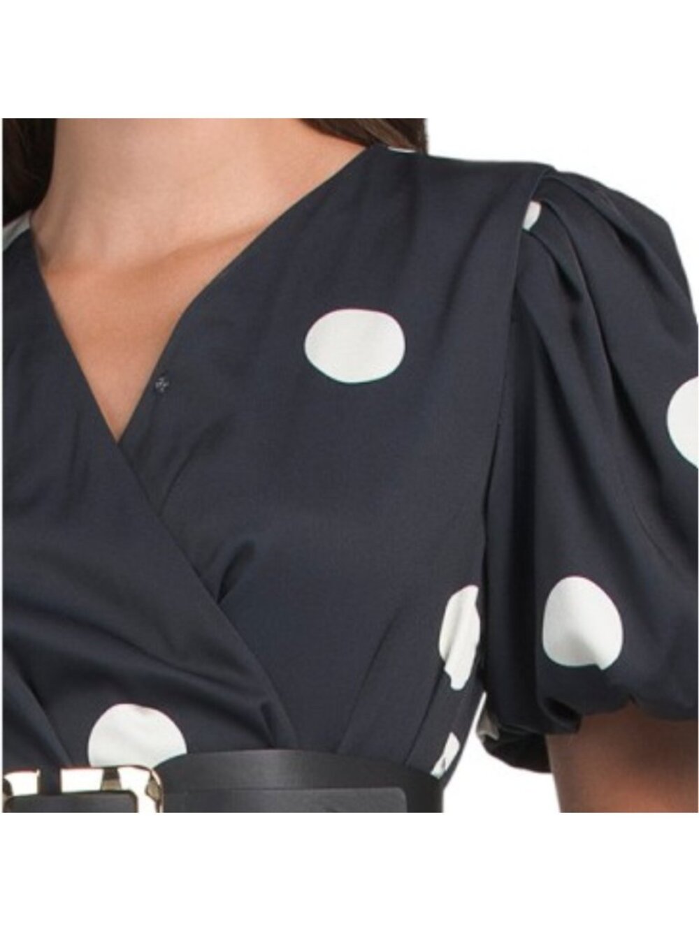 WDNY Polka Dot Belted Mini Dress - Picture 3 of 4